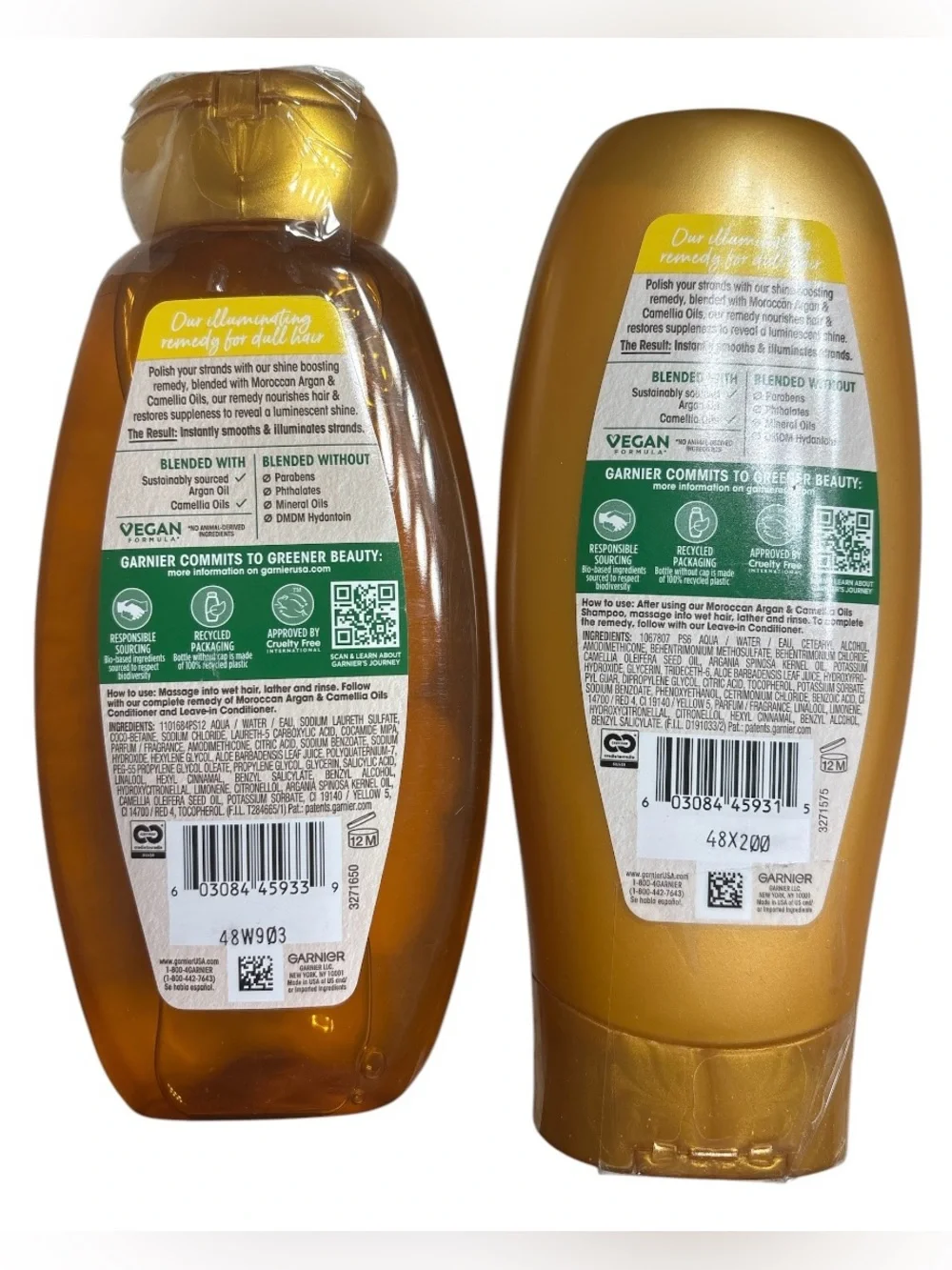 Garnier Whole Blends Illuminating Shampoo & Conditioner Bundle